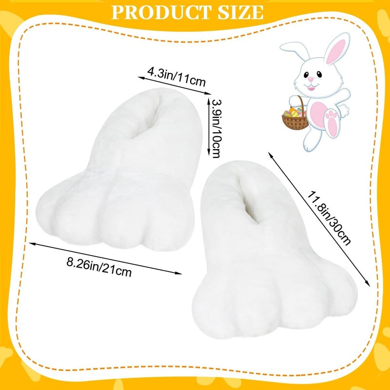 seewavom Halloween Bunny Shoes Womens Rabbits Shoes White Costume Bunny Slippers Womens Easter Gifts - Image 5